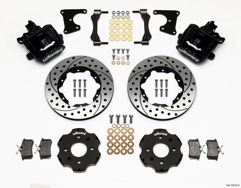 Wilwood Combination Parking Brake Rear Kit 11.00in Drilled Civic / Integra Drum 2.71 Hub Offset - Graveyard Performance