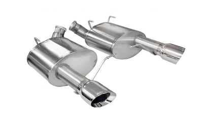 Corsa 2011-2014 Ford Mustang GT/Boss 302 5.0L V8 Polished Sport Axle-Back Exhaust - Graveyard Performance