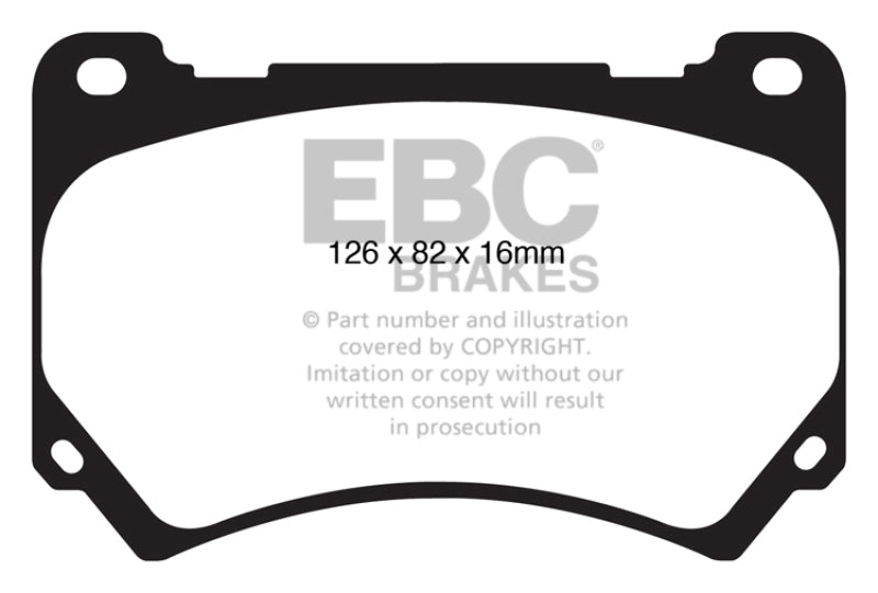 EBC 11+ Hyundai Equus 4.6 Ultimax2 Front Brake Pads - Graveyard Performance