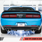 AWE Tuning 2015+ Dodge Challenger 6.4L/6.2L SC Track Edition Exhaust - Quad Chrome Silver Tips