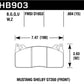 Hawk 15-17 Ford Mustang HPS 5.0 Front Brake Pads