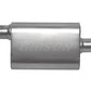 Gibson CFT Superflow Offset/Center Oval Muffler - 4x9x13in/3in Inlet/3in Outlet - Stainless