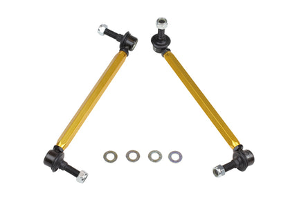 Whiteline 05+ Mustang Coupe 8cyl (Inc Shelby GT/ GT500) Front Swaybar Link Kit H/Duty Adj Steel Ball - Graveyard Performance