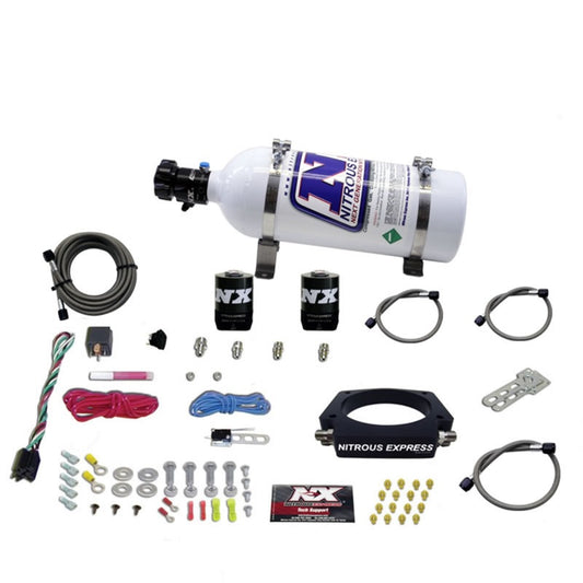 Nitrous Express GM LS 90mm Nitrous Plate Kit (50-400HP) w/5lb Bottle - Graveyard Performance