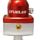 Fuelab 575 Carb Adjustable Mini FPR Blocking 1-3 PSI (1) -6AN In (2) -6AN Out - Red