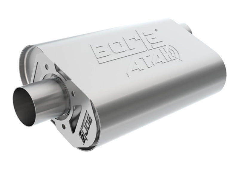 Borla CrateMuffler LS3 ATAK 2.25in Offset/Offset 14inx4.35inx9in Oval Muffler - Graveyard Performance