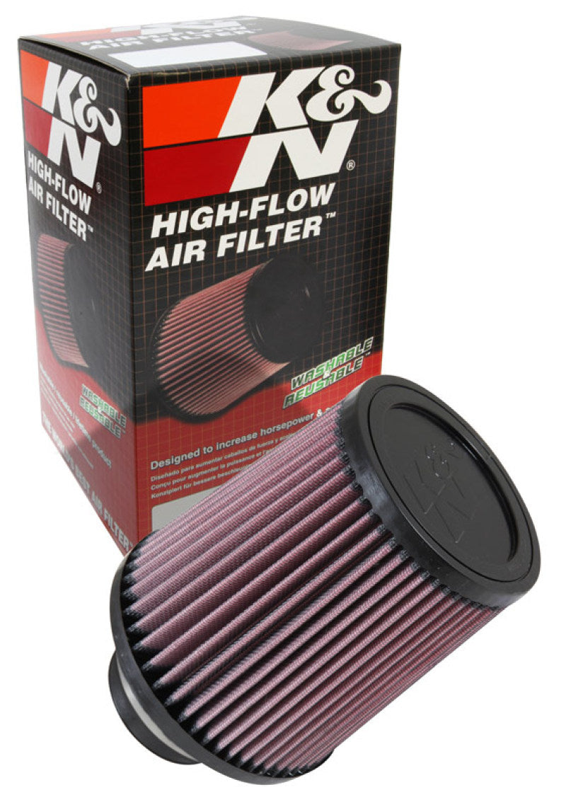K&N Filter Universal Rubber Filter 2 3/4 inch Flange 6 inch Base 5 inch Top 6 1/2 inch Height - Graveyard Performance