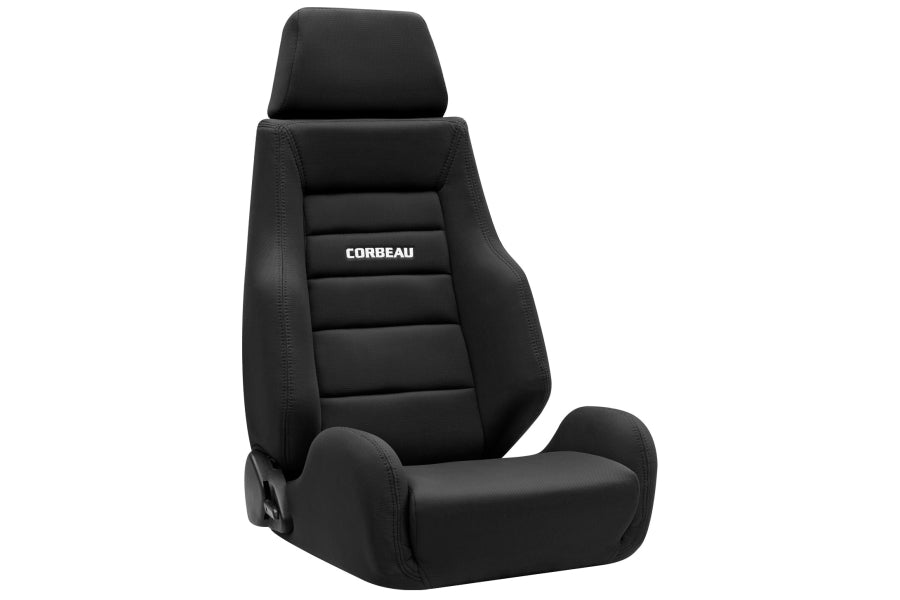 Corbeau GTS II Reclining Black Cloth Seat Pair Universal -
