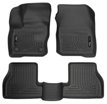 Husky Liners 2012+ Ford Focus Front and 2nd Seat Floor Liners - Black