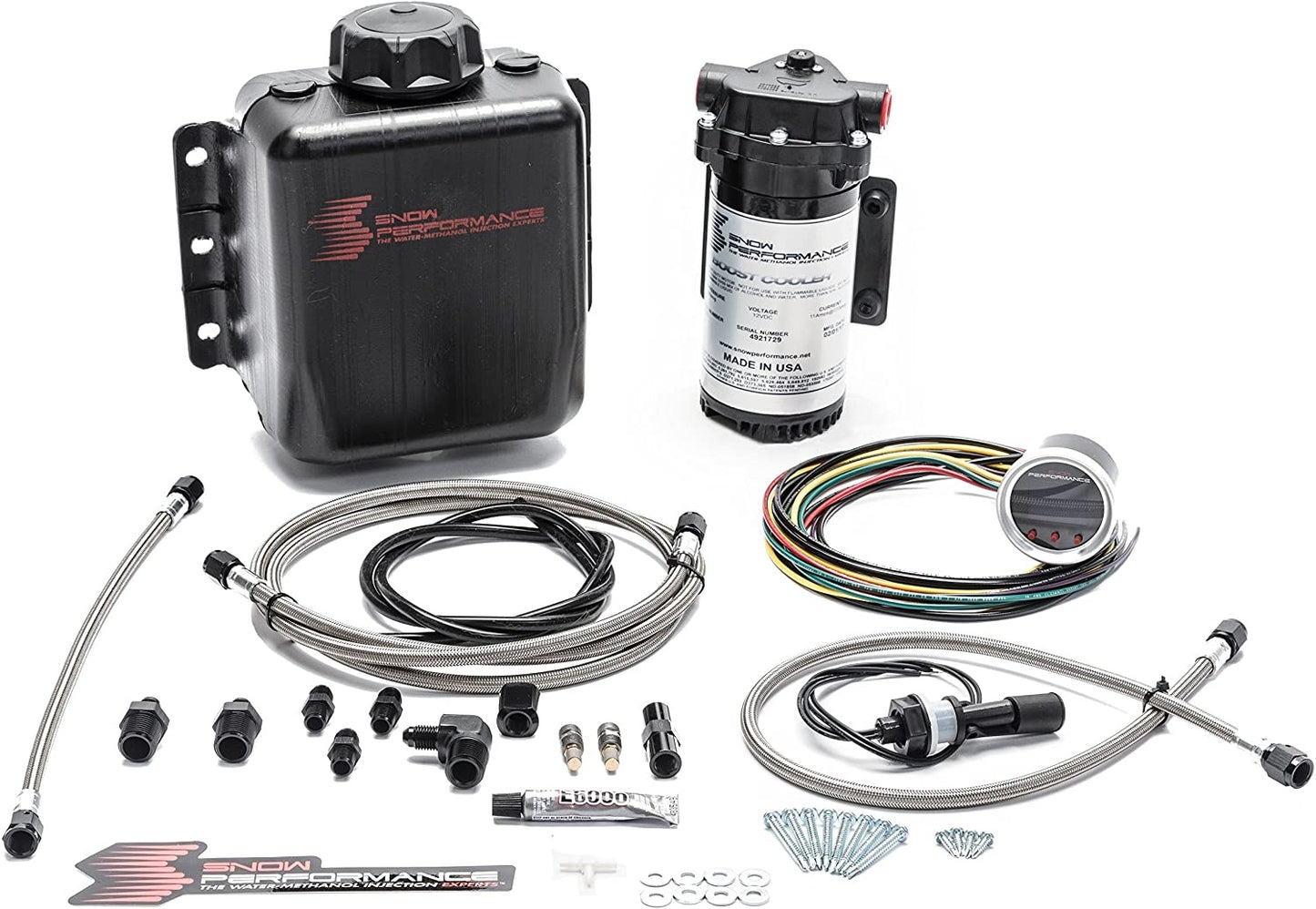 Snow Performance Stage 2 Boost Cool Forced Induction Progressive Water-Methanol Injection Kit Universal braided