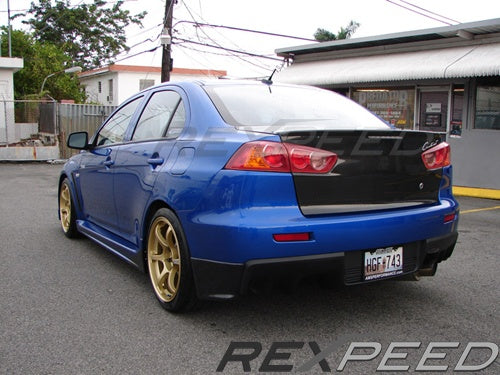 Evo X Carbon Rear Corner Extensions – Graveyard Performance