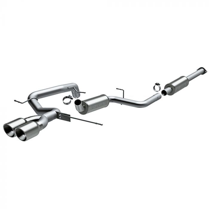 MagnaFlow 13/18 Ford Focus 2.0L Turbocharged ST Dual Center Rear Exit Stainless Cat Back Perf Exhaust