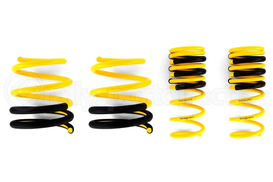 Racecomp Engineering Yellow Lowering Springs Subaru WRX 2015-2020
