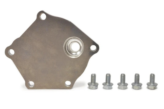 STM Water Pump Block Off Plate - Evo 8/9- add 12an bung