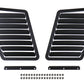 Verus Engineering Hood Louver Kit Powdercoated Black Ford Focus ST 2013+ / RS 2013-2018