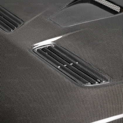 Seibon 08-15 Mitsubishi Evo X OEM style Carbon Fiber Hood