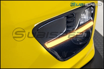 SUBISPEED SEQUENTIAL / SWEEPING JDM WRX S4 STYLE DRL FOG LIGHT BEZELS 2015-2017 WRX / 2015-2017 STI - Graveyard Performance
