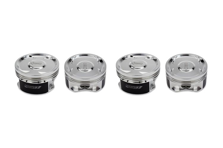 Manley MazdaSpeed 3 MZR 2.3L 87.75mm Bore -13.3cc Dome 9.5:1 CR (ED) Pistons w/ Rings - Set of 4