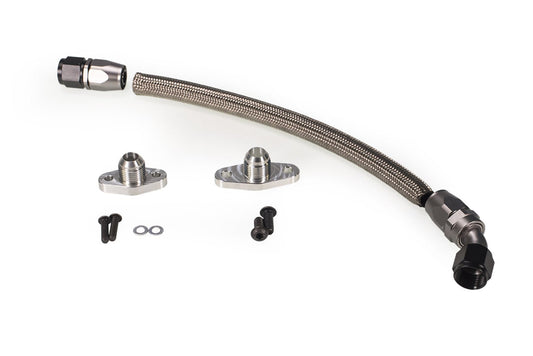 MAPerformance Stainless Steel Oil Return Line Kit | 1G DSM Fitments (DSM-ORL-SS) - Graveyard Performance