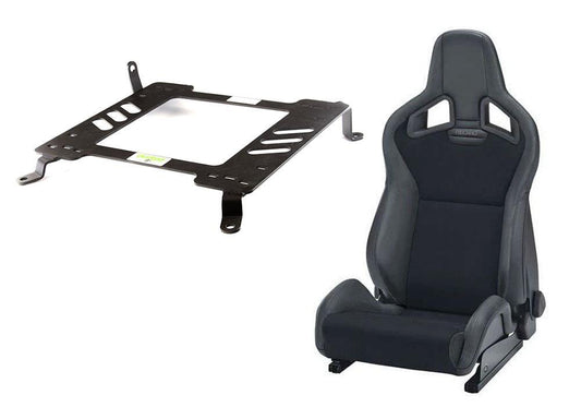 Recaro Sportster CS Seats + Planted Mounting Hardware Combo | 2008-2015 Mitsubishi Evo X