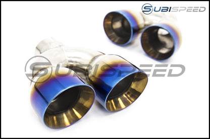 SUBISPEED AXLE BACK / MUFFLER DELETE EXHAUST SYSTEM 2015-2020 Subaru WRX & STI Titanium Tip