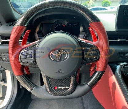 Rexpeed Supra 2020+ Dry Carbon Steering Wheels Shift Paddles Full Replacement