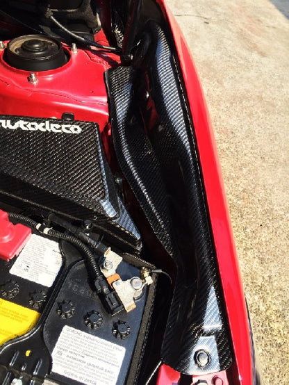 Rexspeed VAB STI WRX Front Fender Inner Air Outlet Duct Dry Carbon