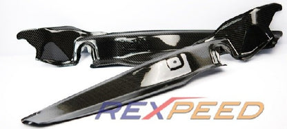 Rexspeed VAB STI WRX Front Fender Inner Air Outlet Duct Dry Carbon