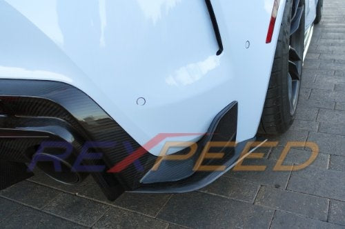 Rexpeed Supra 2020 V2 Carbon Fiber Rear Bumper Side Spats
