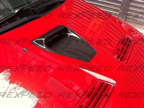 Rexpeed Evo X CW-Style Carbon Hood Scoop