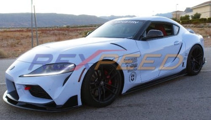 Rexpeed Supra 2020 V2 Carbon Fiber Splitter + Side Skirt extensions + Rear Bumper Side Spats