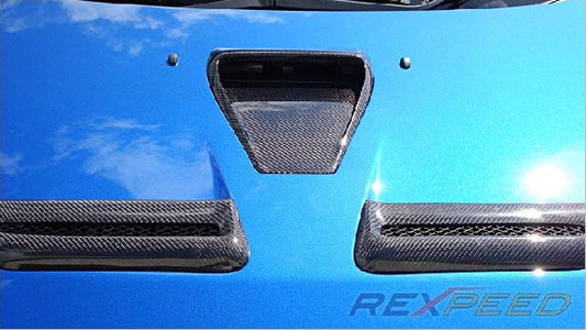 Rexspeed Evo X Type-1 Carbon Hood Scoop