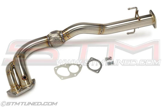 STM O2 Housing / Downpipe Combo Recirc | 2003-2006 Mitsubishi Lancer Evolution 8/9